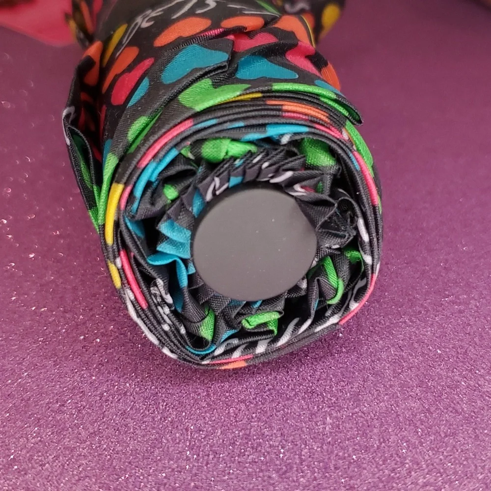 Betsey Johnson 💖NWT💖 Heart Rainbow Umbrella!  💖💖💖 - Picture 7 of 9